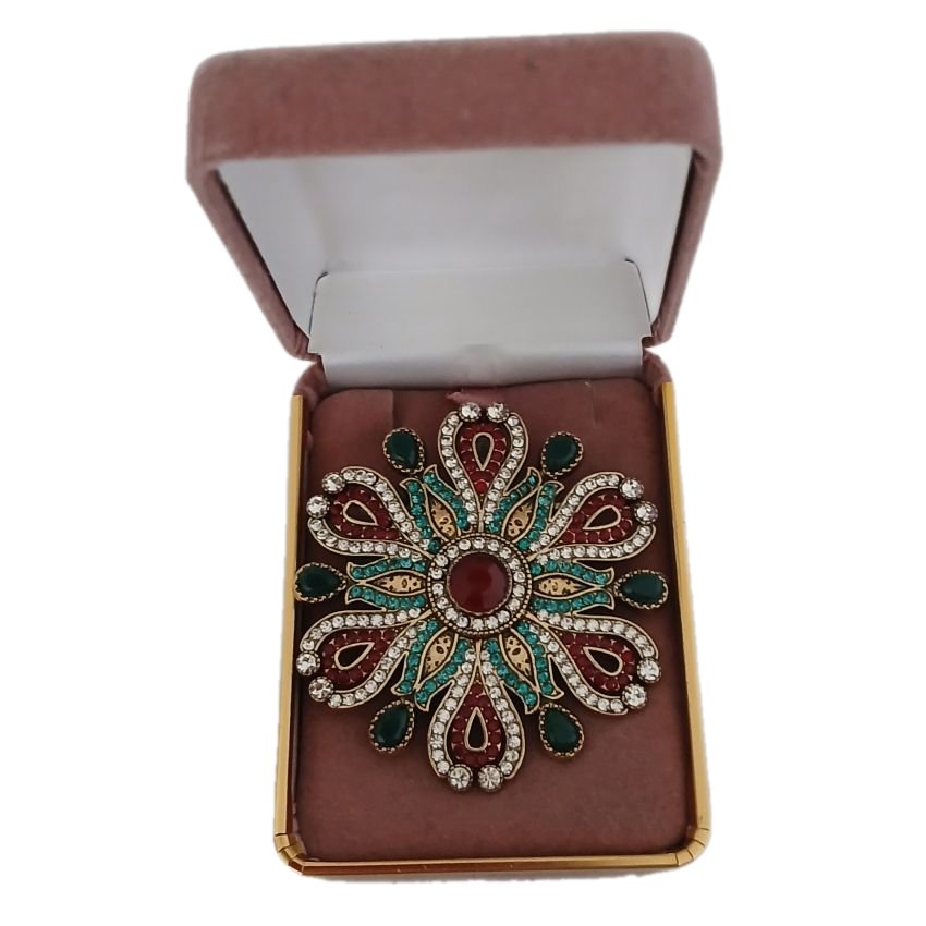 Large Vintage Design Diamante Brooch(2)