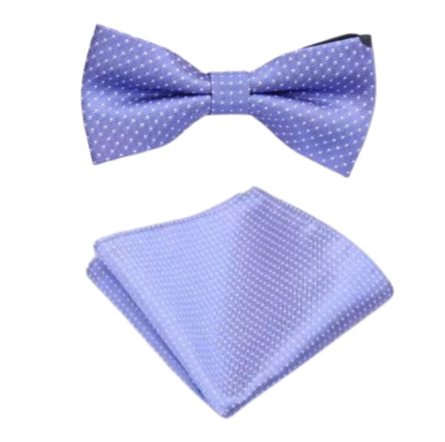 Lavender Matching Bow Tie And Hanky Set