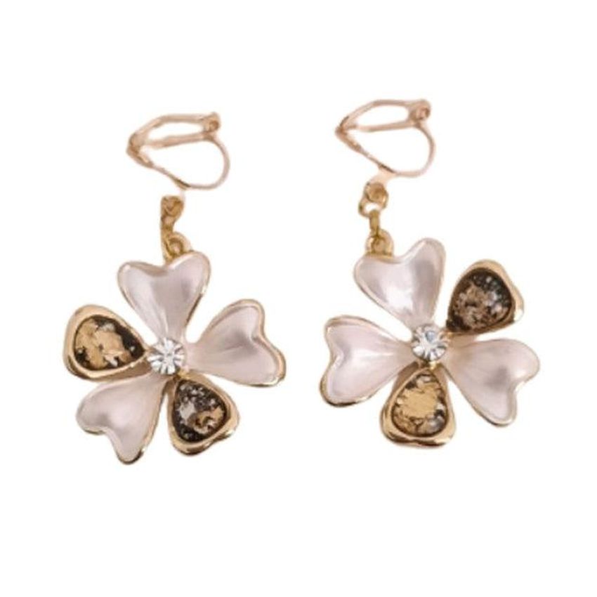 Leaf Design Clip on Earrings