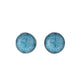 Light Blue Cabouchon Clip On Earrings