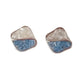 Light Blue Square Clip On Earrings