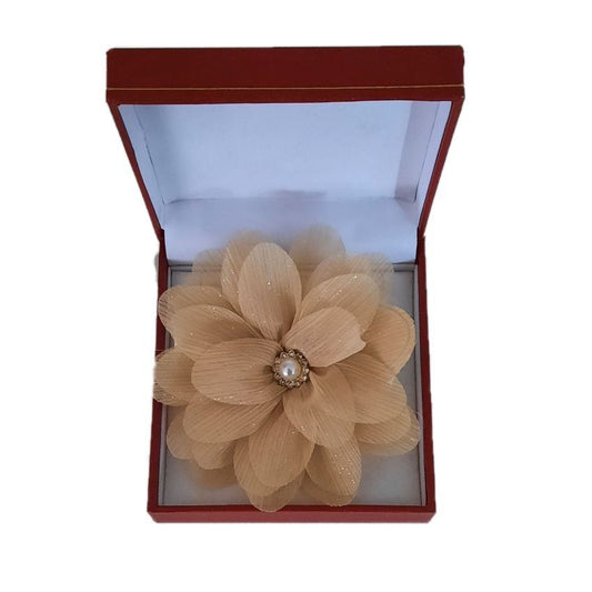 Light Gold Sparkly Flower Wrist Corsage