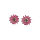 Light Plastic Dark Pink Clip On Earrings