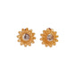 Light Plastic Golden Clip On Earrings