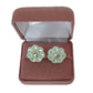 Light Plastic Mint Green Clip On Earrings(2)