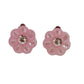 Light Plastic Pink Clip On Earrings