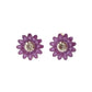 Light Plastic Purple Clip On Earrings