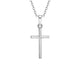 Light Silver Plated Girls Cross on a Sterling Silver Chain