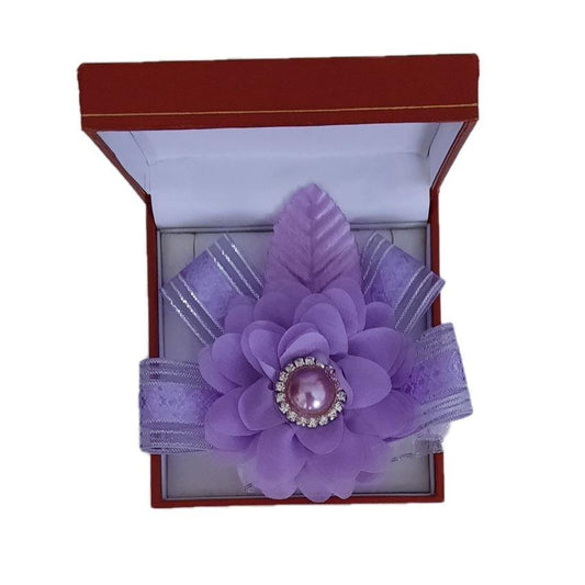 Lilac Chiffon Flower Wrist Corsage