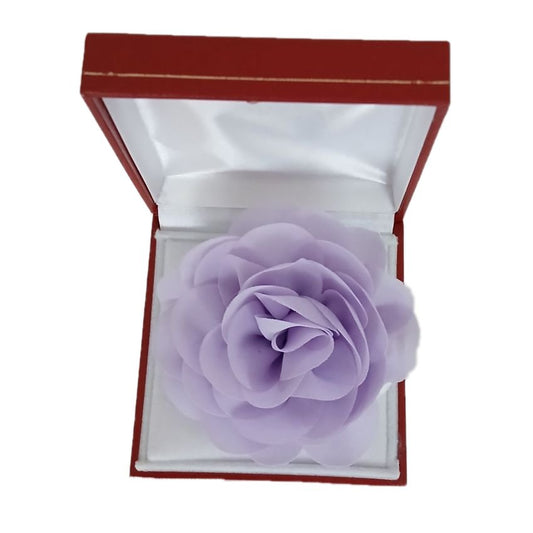 Lilac Chiffon Rose Flower Wrist Corsage
