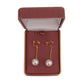 Long Circle Pearl Drop Clip On Earrings(2)