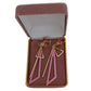 Long Dangly Pink Clip On Earrings(2)
