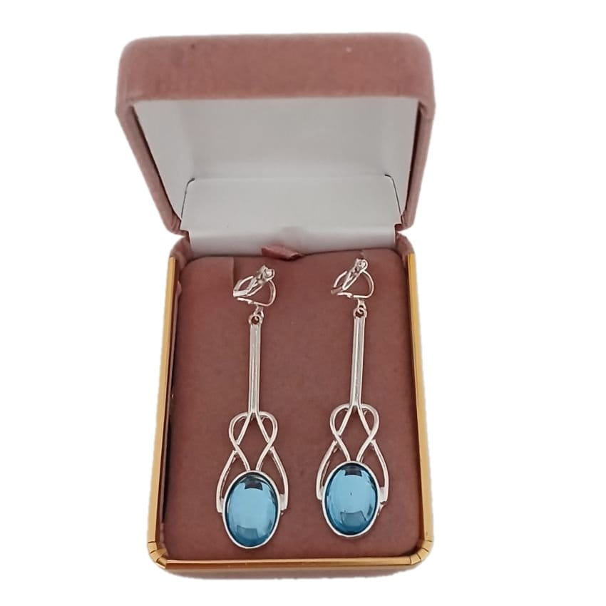 Long Celtic Design Clip On Earrings(2)