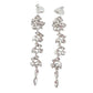 Long Clip On Earrings With Diamante Stones