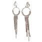 Long Vintage Chandelier Drop Clip On Earrings