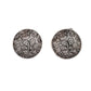 Marble Effect Gold Black Clip On Earrings