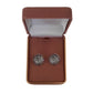 Marble Effect Gold Black Clip On Earrings(2)