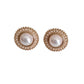 Medium Bling Pearl Gold Clip On Earrings