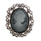 Medium Crystal Set Traditional Cameo Brooch