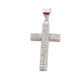 Medium Size Elegant Pave Cubic Zirconia Cross Pendant