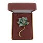Mint Green Flower Brooch