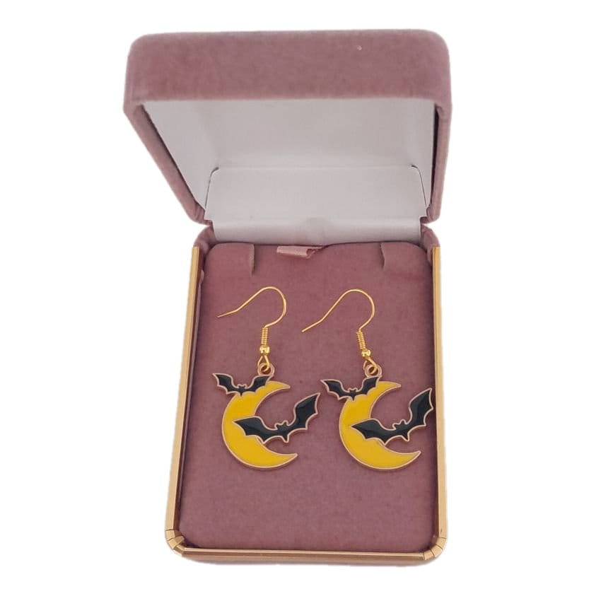 Moon And Bat Halloween Fashion Earrings(2)