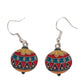 Multi Colour Christmas Bauble Earrings