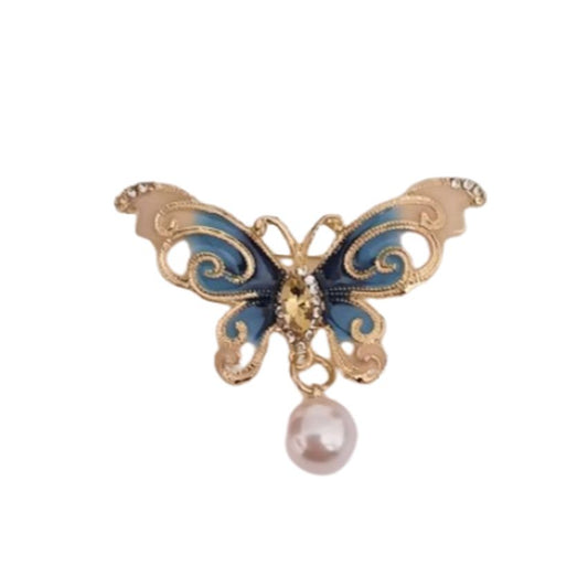 Multi Colour Pearl Butterfly Brooch