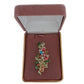 Multi Coloured Flower Brooch With Crystal(2)