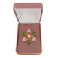 Multi Coloured Flower Brooch With Crystal(2)