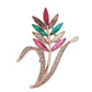 Multi Coloured Leaf Vintage Style Ladies Brooch