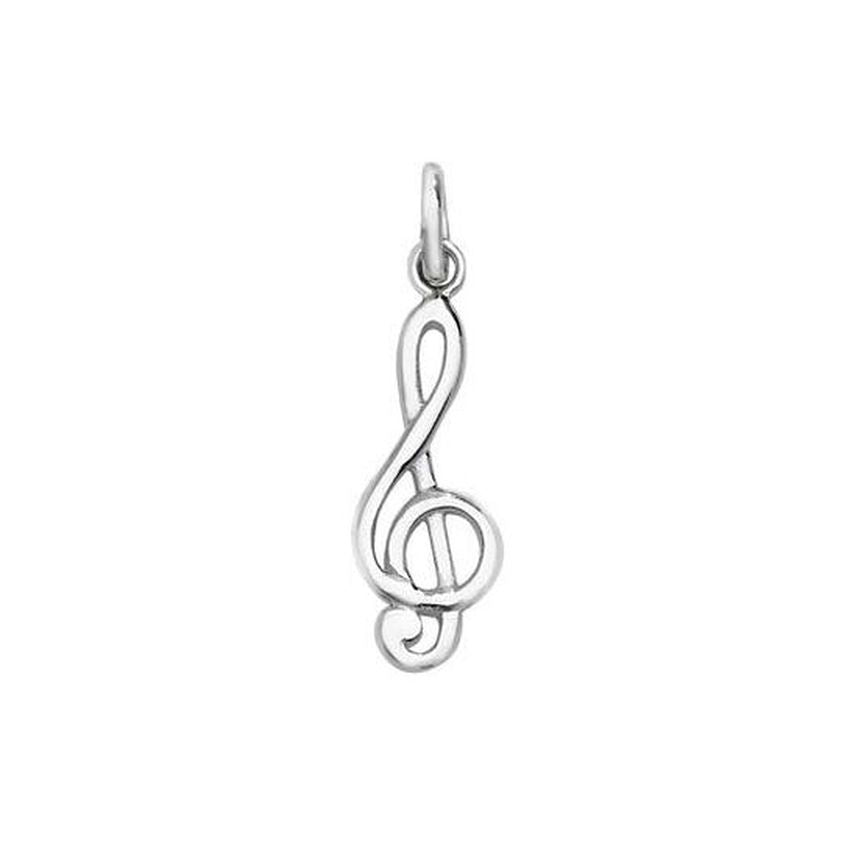 Music Note Sterling Silver Pendant