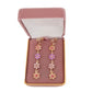 Muti Colour Long Flowers Clip On Earrings(2)