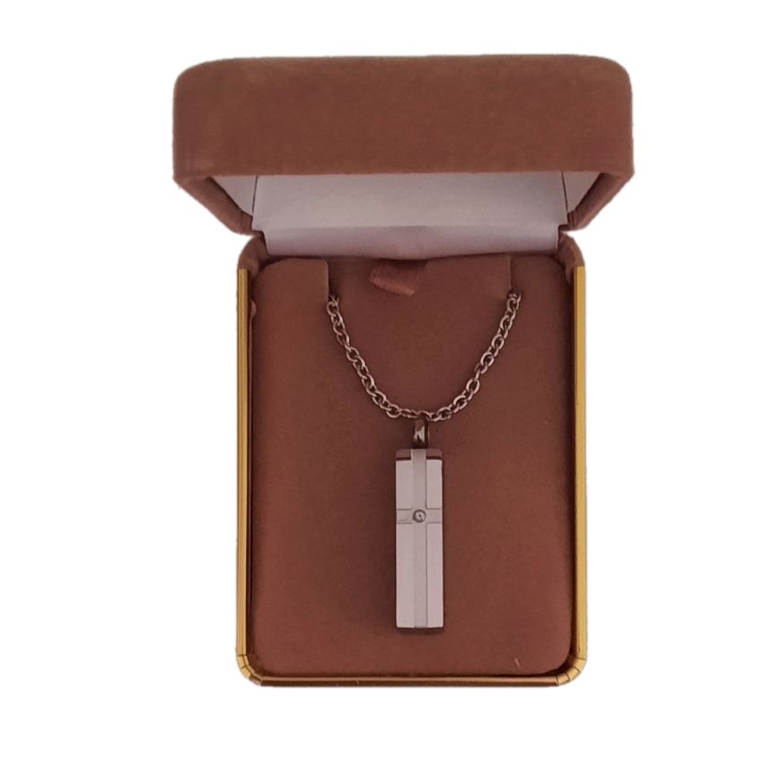 Oblong With Stone Cremation Ashes Locket(2)