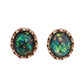 Opal Effect Green Clip On Earrings