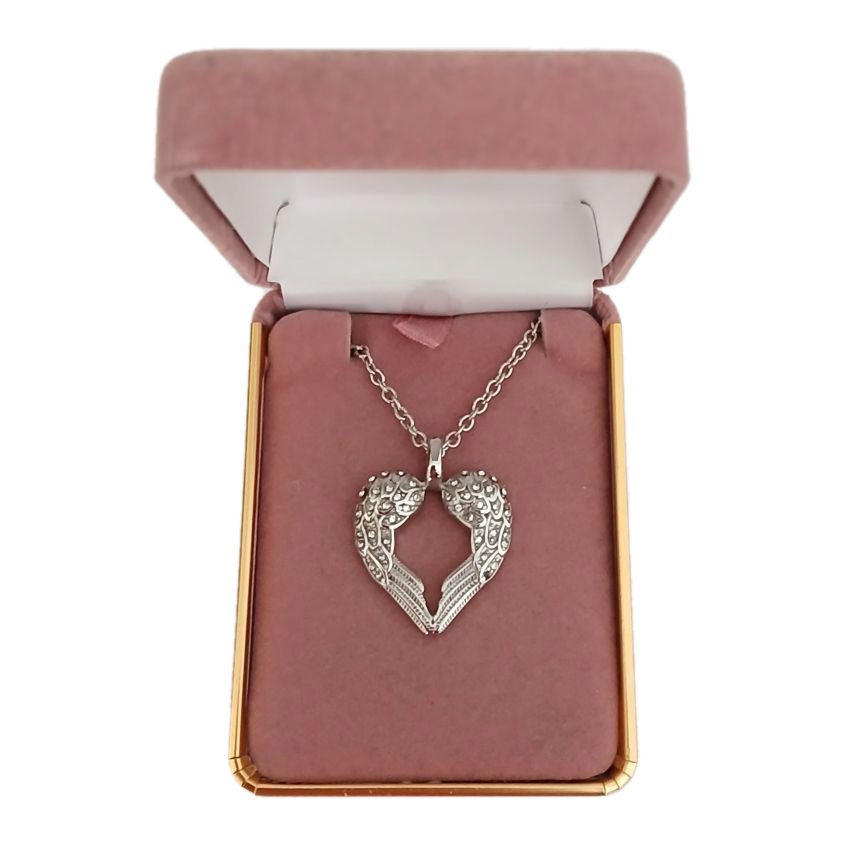 Open Angel Wing Cremation Ashes Pendant(2)