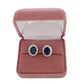 Oval Royal Blue Clip On Earrings(2)
