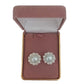 Pale Blue Diamante Clip On Earrings(2)