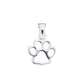 Paw Print Sterling Silver Pendant