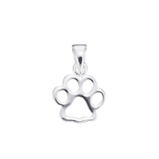 Paw Print Sterling Silver Pendant