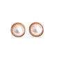 Pearl And Gold Round Clip On Earrings