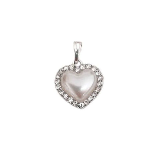 Pearl Centre Heart Shape Pendant