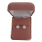 Pearl Centre With Crystal Edges Girls Small Communion Earrings(2)