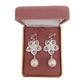Pearl Flower Silver Clip On Earrings(2)