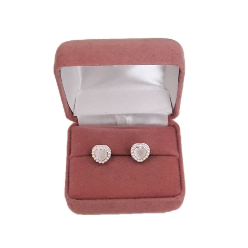 Pearl Heart Communion Clip On Earrings(2)