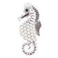 Pearl Set Seahorse Ladies Brooch