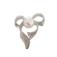 Pearl Centre Bow Brooch