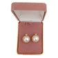 Pearl Centre Gold Stud Clip On Earrings(2)