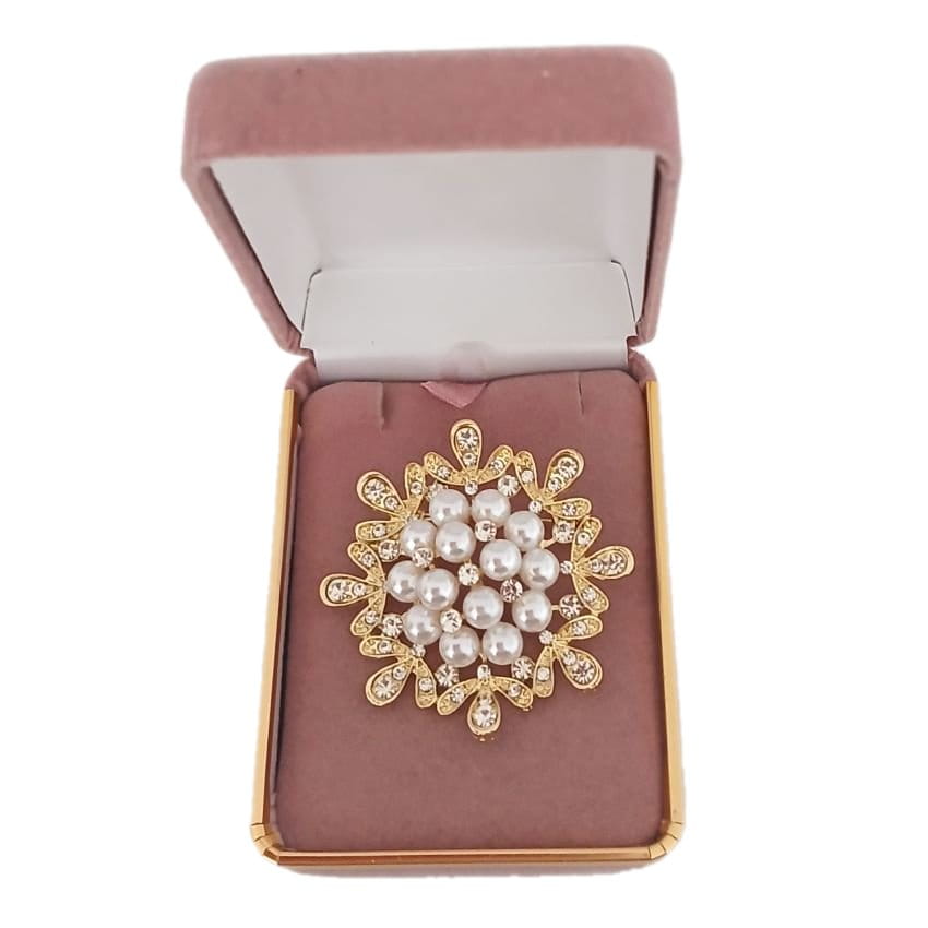 Pearl Centre Starburst Ladies Brooch(2)