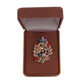 Pearl With M(2)ulti Colour Diamante Ladies Brooch